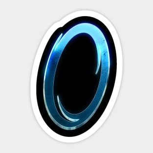 Blue portal Sticker